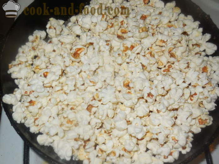 Salty and sweet popcorn in a pan - how to make popcorn at home properly, step by step recipe photos