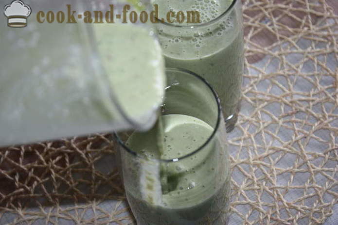 Banana milkshake with apple, oatmeal and spinach - how to prepare a cocktail of banana and milk, a step by step recipe photos