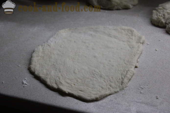 Pizza calzone with chicken at home - how to make a calzone home, step by step recipe photos