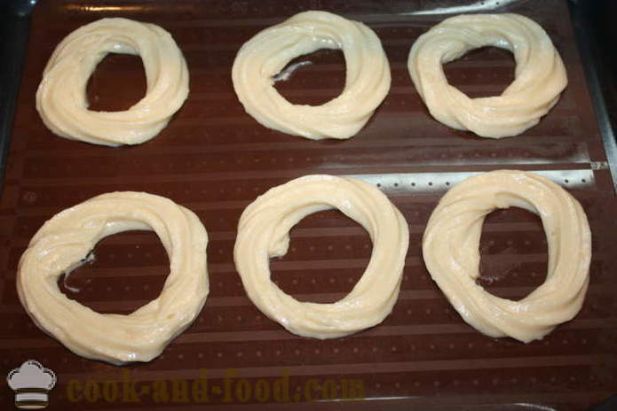 Custard rings with curd cream Tiramisu - how to make custard rings at home, step by step recipe photos