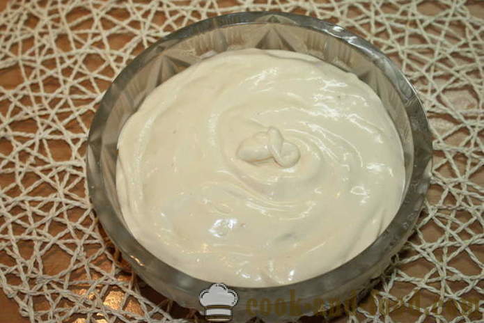 Curd cream tiramisu without eggs - how to make tiramisu cream cake, a step by step recipe photos