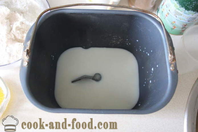 Milky white bread in the bread machine - how to bake bread in the milk, a step by step recipe photos