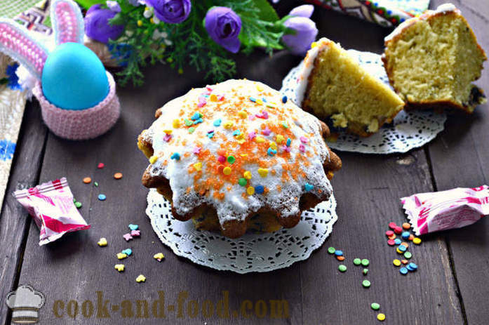 Easter cake-cake with soda without yeast and milk - how to cook cakes in tins in the oven, with a step by step recipe photos