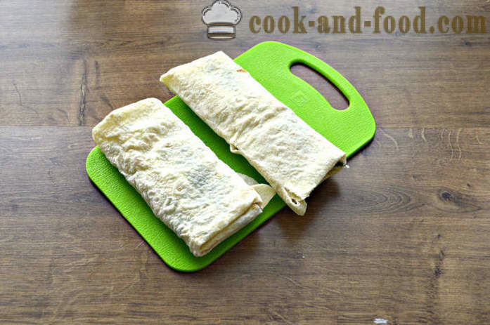 Envelopes of pita with cheese and herbs - how to make envelopes from lavash with cheese, a step by step recipe photos