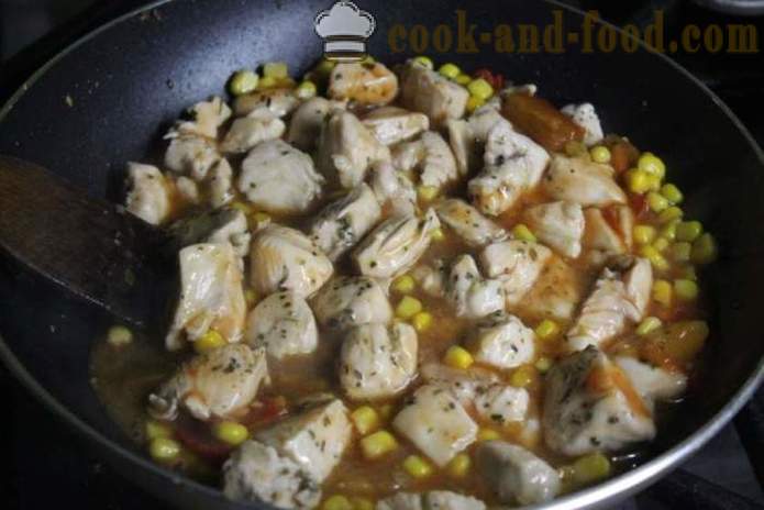 Chicken in Chinese sweet and sour sauce - how to cook a chicken in Chinese, a step by step recipe photos