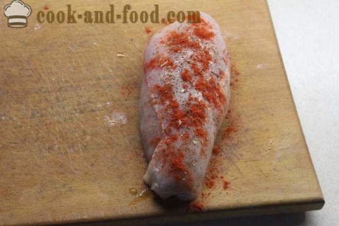 Homemade chicken roll in foil - how to make a chicken roll at home, step by step recipe photos