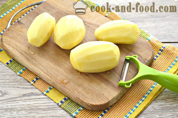 Potatoes with mayonnaise in the oven - like baked potatoes in the oven with mayonnaise, a step by step recipe photos