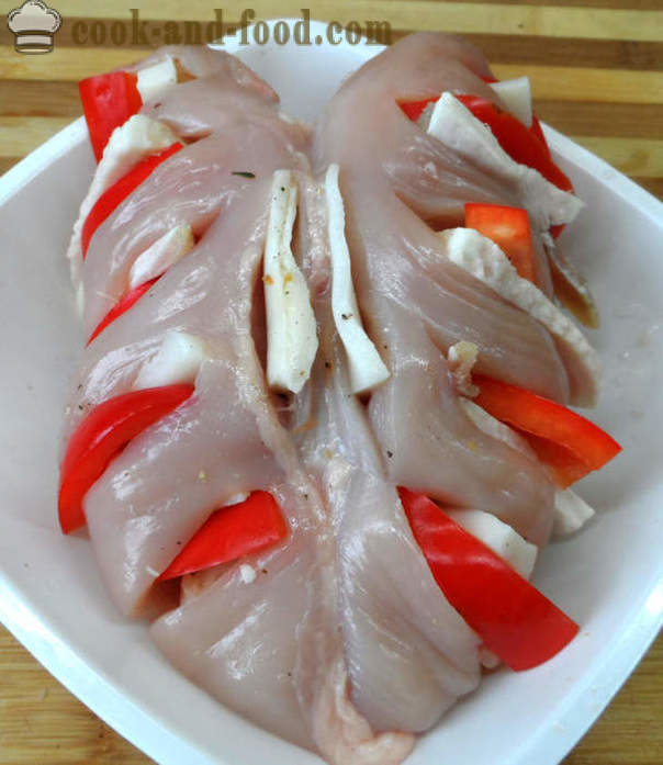 Larded breast of chicken in beer - how to cook chicken breasts in the oven, with a step by step recipe photos