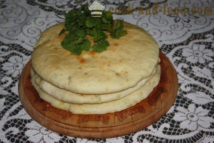 Ualibah cheese - homemade pies Ossetian how to cook Ossetian cheese pie, with a step by step recipe photos