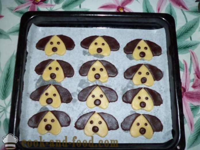 Christmas shortbread cookies in the form of a dog - how to bake cookies in the shape of a dog on New Year's Eve, a step by step recipe photos