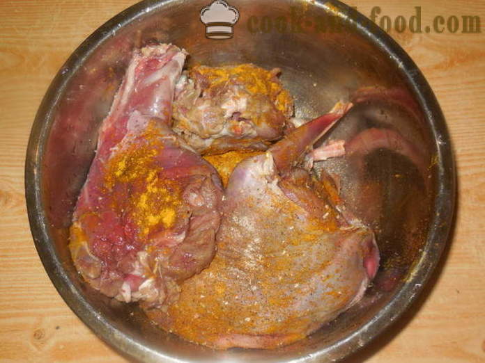 Preparation of wild rabbit in the oven - how to cook delicious wild hare at home, step by step recipe photos