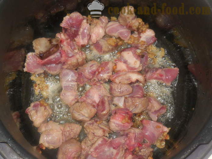 Couscous with lamb in multivarka - how to cook couscous in multivarka with meat, a step by step recipe photos