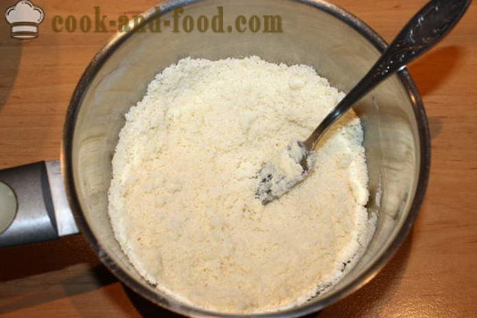 Yeast rolls filler and grit - how to make muffins with sprinkles, a step by step recipe photos