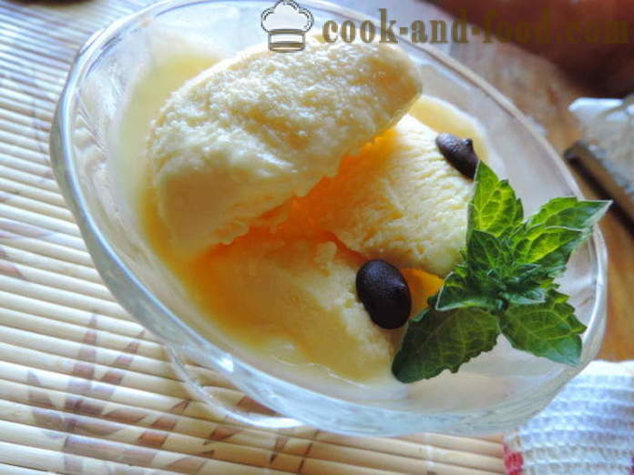 Homemade ice cream with starch - how to make ice milk at home, step by step recipe photos