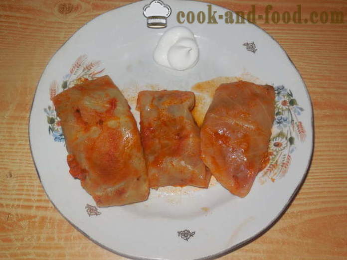 Stuffed cabbage with buckwheat, potatoes and mushrooms - how to cook meatless stuffed with buckwheat, a step by step recipe photos