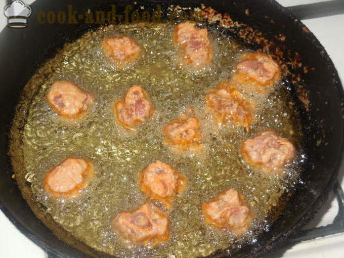 Menzy - Chinese meat balls fried, how to make meat balls of minced meat, a step by step recipe photos