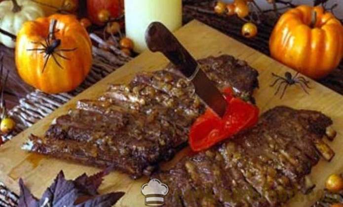 Simple ideas of dishes for Halloween - design and decoration, what dishes to prepare for Halloween, step by step recipes with photos and text
