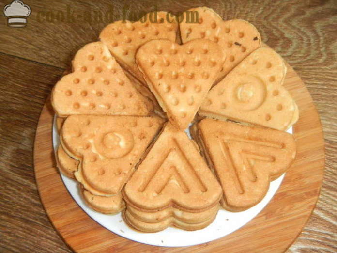 Cookies in the shape of triangles on the gas as soon as - how to cook biscuits in the forms step by step recipe photos
