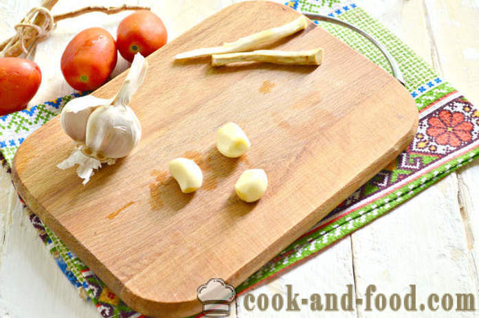 Home hrenoder classic - how to make hrenoder at home, step by step recipe hrenodera with tomatoes and garlic