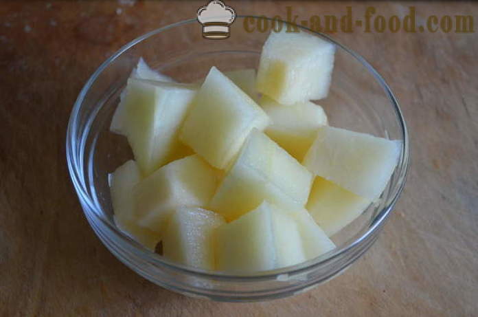 Ice cream sorbet melon, peach and banana - how to make a sorbet at home, step by step recipe photos