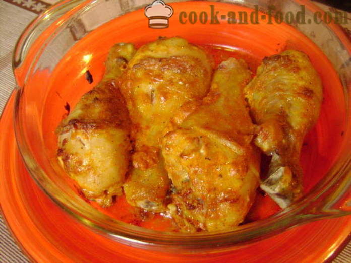 Baked chicken drumsticks - how to cook a delicious chicken drumsticks in the oven, with a step by step recipe photos