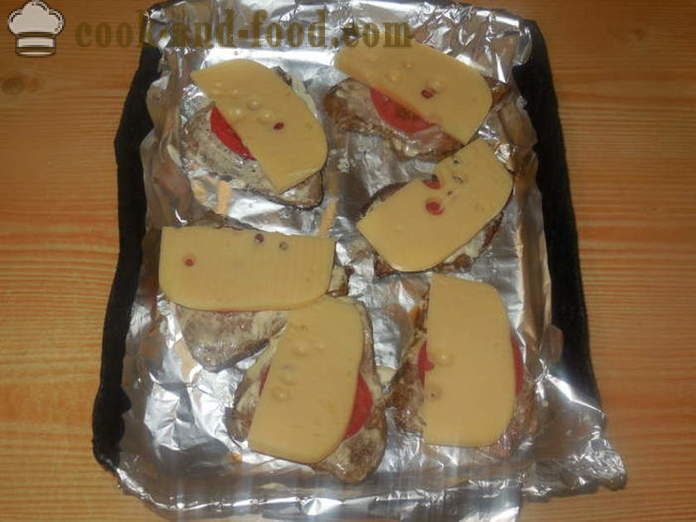 Meat with tomatoes and cheese in the oven - how to cook juicy meat in the oven, with a step by step recipe photos