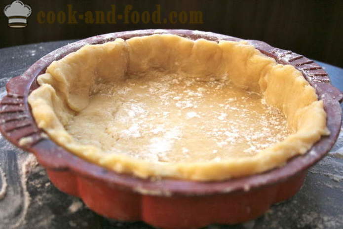 Outdoor test pie with currants - how to make a sand cake of minced test, step by step recipe photos