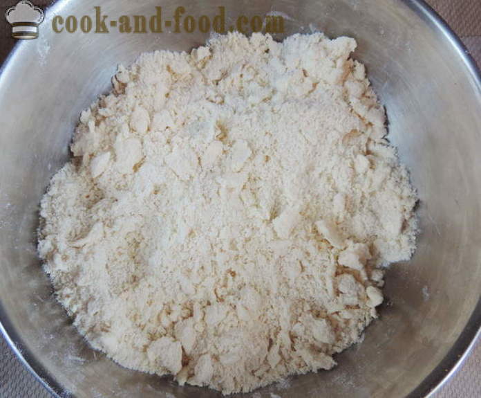 Homemade shortbread dough - how quickly prepare shortbread dough, a step by step recipe photos