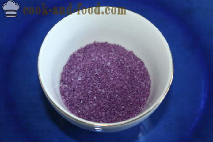 Colored sugar with your hands - how to make colored sugar at home, step by step recipe photos