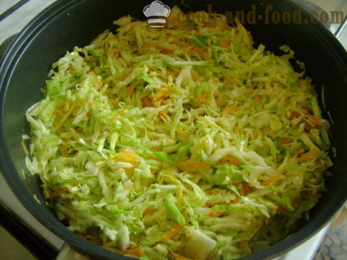 Casserole of cabbage and zucchini - how to make a casserole of zucchini and cabbage in the oven, with a step by step recipe photos