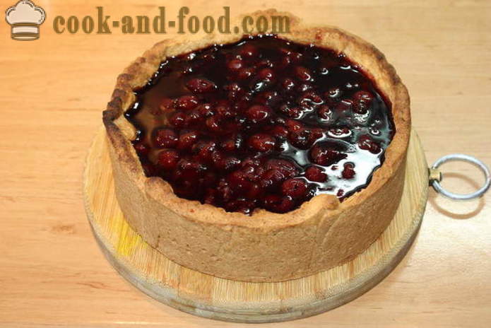 Sand Cherry Pie - how to bake a cake with a cherry in the oven, with a step by step recipe photos