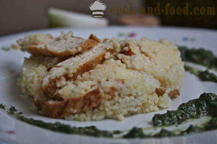 Delicious couscous with chicken recipe - how to cook couscous in a saucepan, with a step by step recipe photos