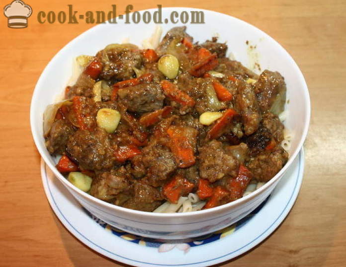 Lamb stew with onions, carrots and garlic - how to cook a delicious stew of lamb, a step by step recipe photos
