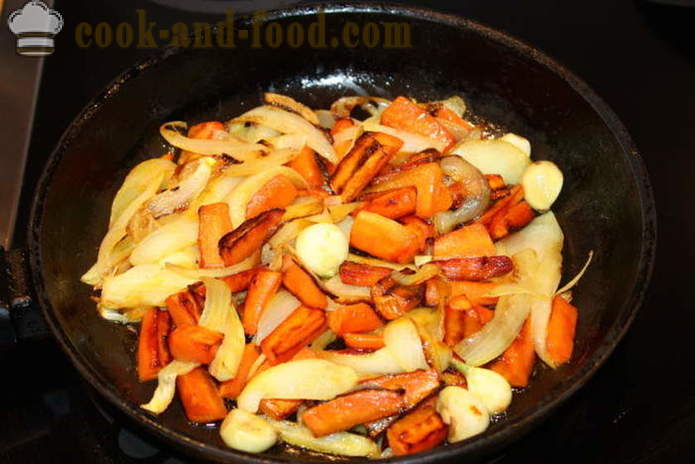 Lamb stew with onions, carrots and garlic - how to cook a delicious stew of lamb, a step by step recipe photos
