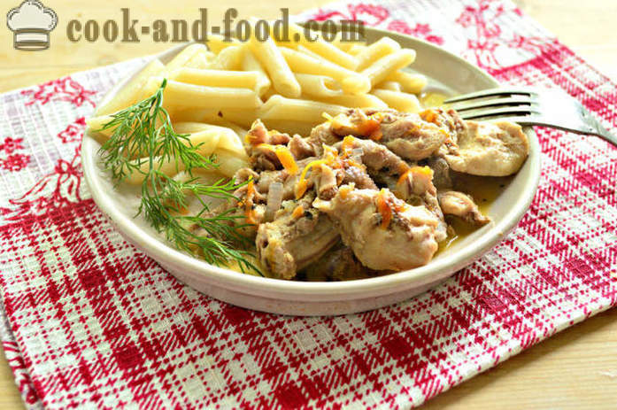 Tasty sauce from chicken to pasta or buckwheat - how to cook a delicious chicken gravy, a step by step recipe photos