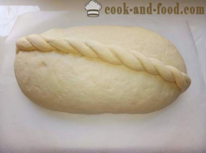 Homemade wheat bread in the oven