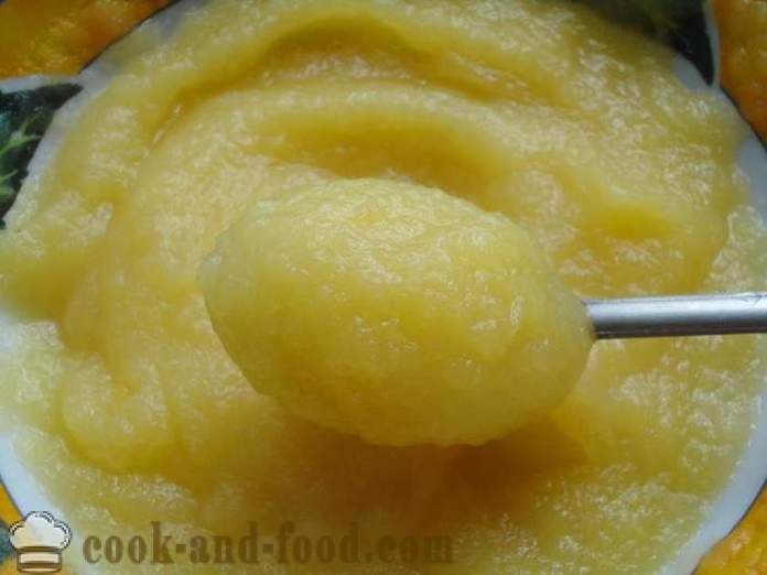 Baby apple sauce from fresh apples - how to make applesauce baby at home, step by step recipe photos