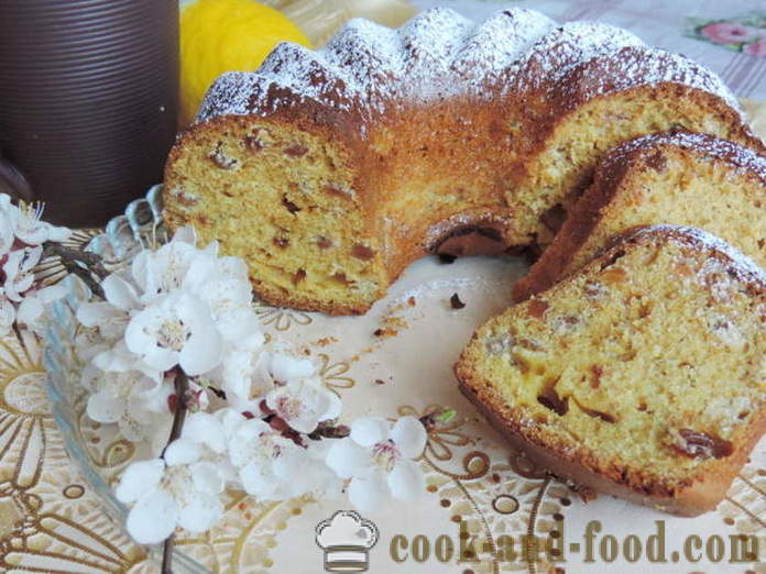 Delicious cake with sour cream - how to cook muffins with cream and raisins, a step by step recipe photos
