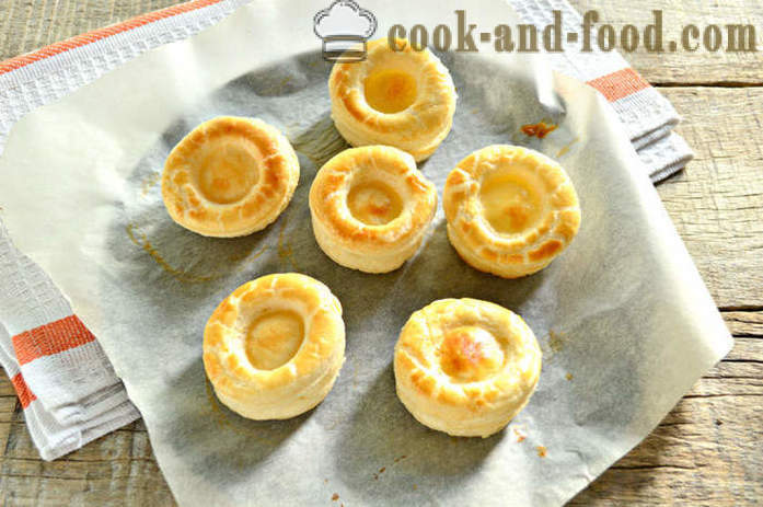 Vol au vent stuffed puff - how to make a Vol au vent puff pastry, with a step by step recipe photos