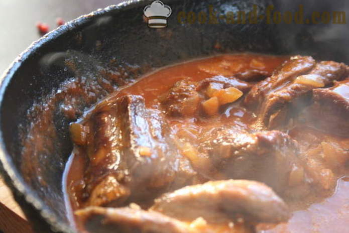 Beef ribs braised in beer - how to cook ribs with honey beer, a step by step recipe photos