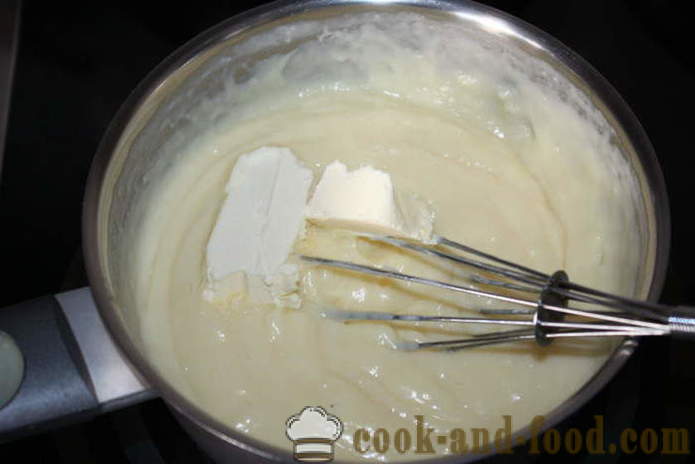 Custard with cream and starch - how to cook creamy custard, a step by step recipe photos