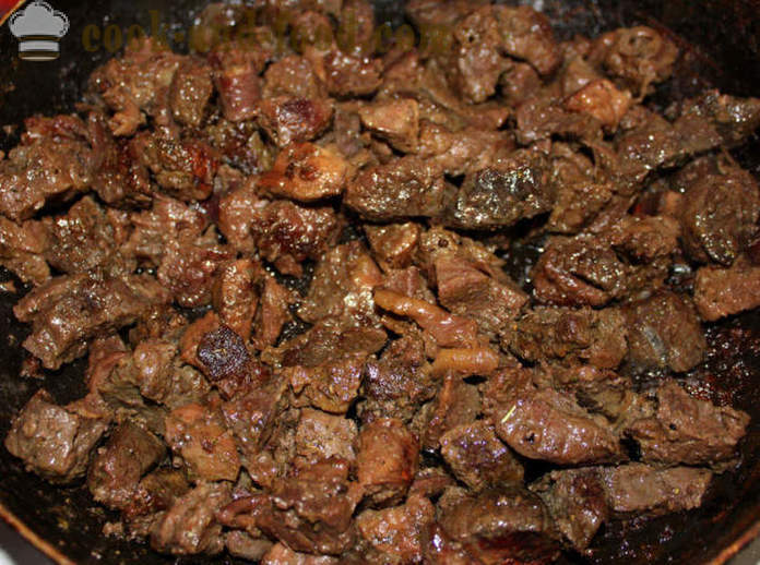 Pork lungs stewed with herbs - how to cook pork lungs properly, step by step recipe photos