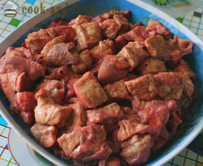Pork lungs stewed with herbs - how to cook pork lungs properly, step by step recipe photos
