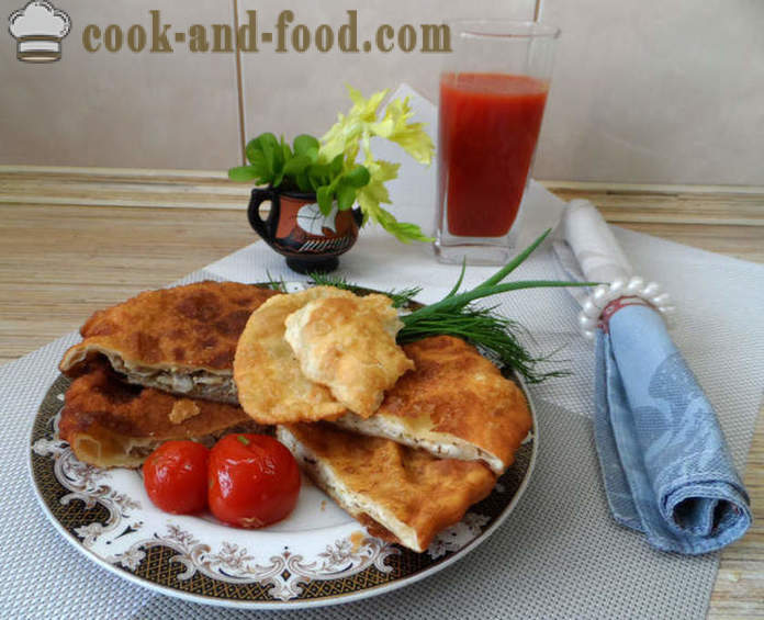 Pasties with meat and cheese in Greek - how to make pasties at home, step by step recipe photos