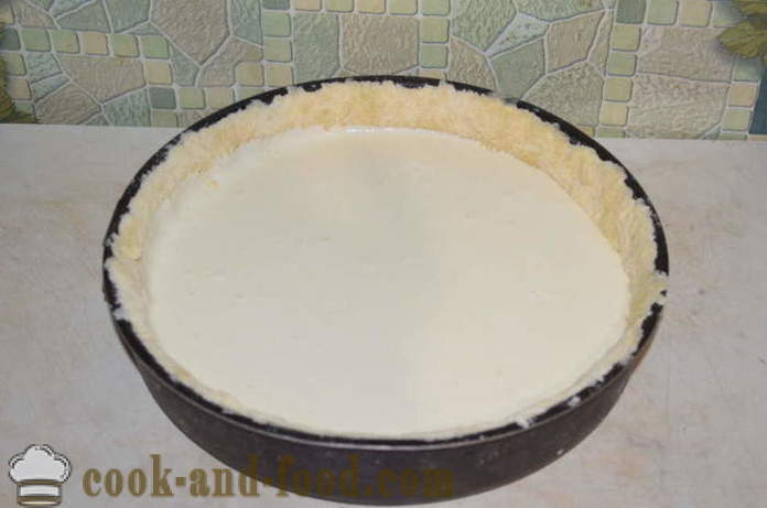 Tsar cheesecake with cream cheese in the oven - how to cook a pie dough with cheese, a step by step recipe photos