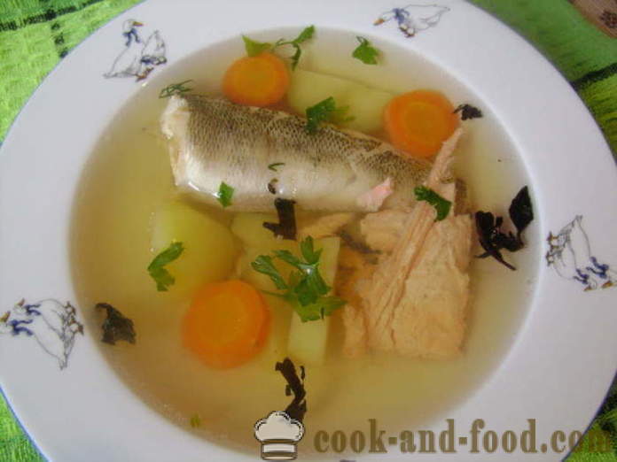 Ear from the head of the fish and other different fish - how to cook soup of fish heads, a step by step recipe photos