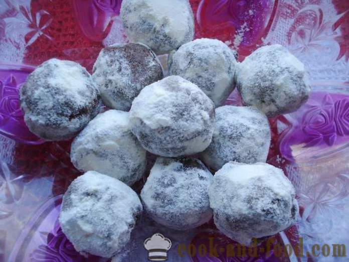 Truffle homemade candy of milk powder - how to make candy out of powdered milk, a step by step recipe photos