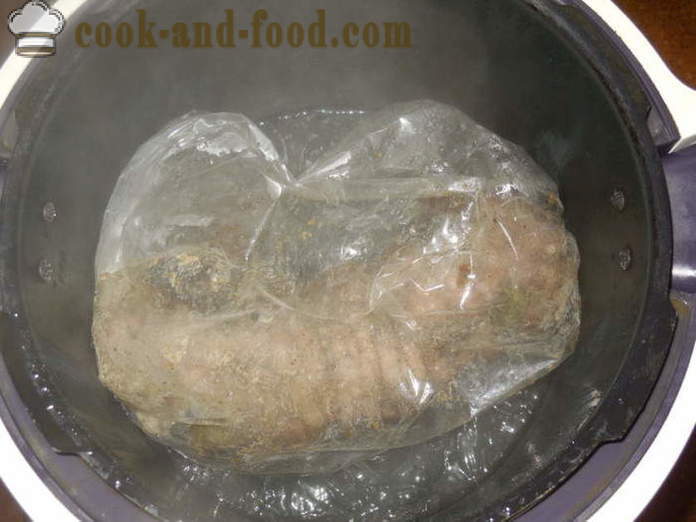 Boiled pork podcherevka roll up his sleeve - how to cook a delicious loaf of pork peritoneum, a step by step recipe photos