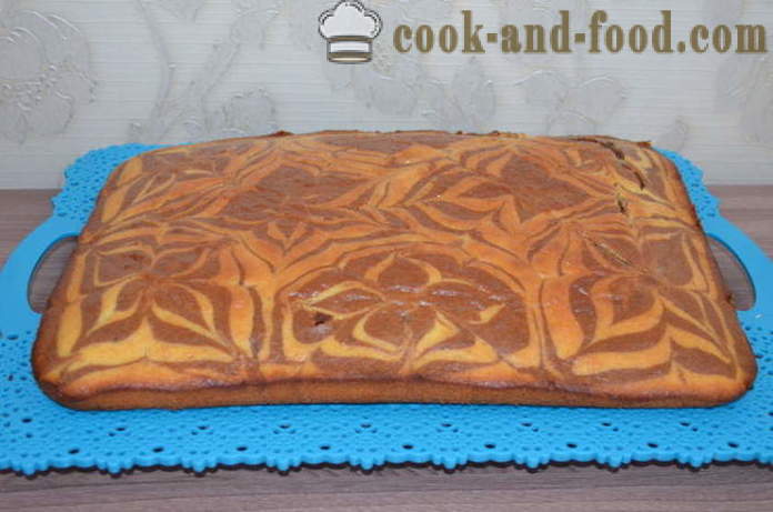 Home-made cake Zebra - Zebra how to cook a cake, step by step recipe photos