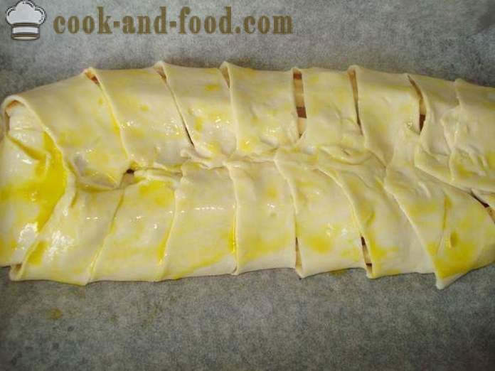 Closed Pizza Puff Puff dough - how to prepare a closed pizza at home, step by step recipe photos